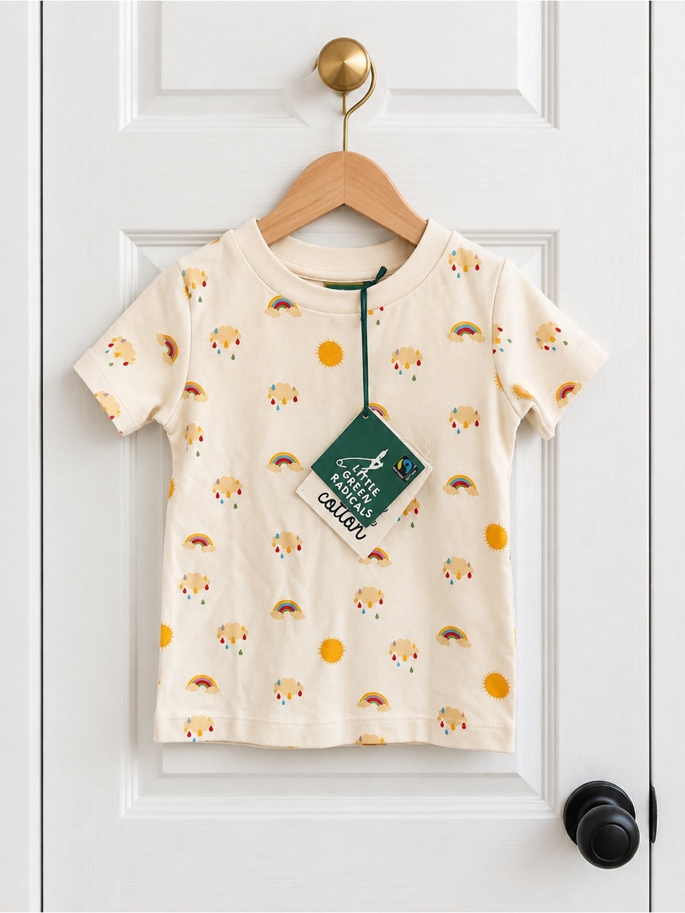 Little Green Radicals 18-24M Rainbow Organic Cotton T-Shirt NWT